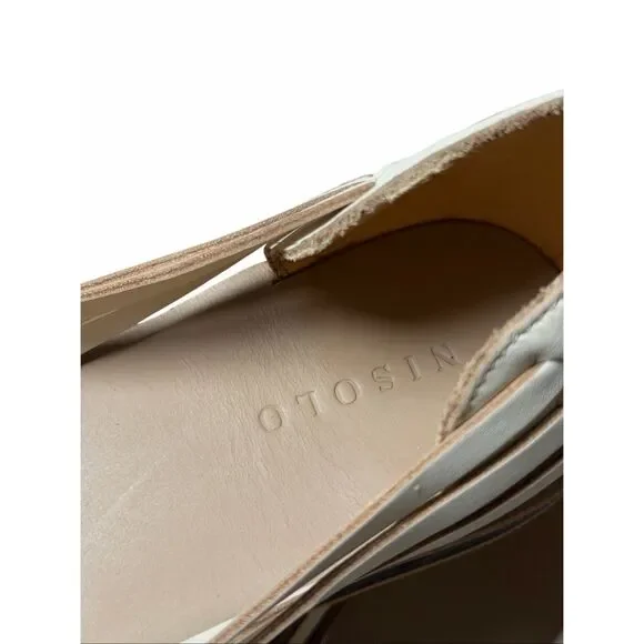 Anthropologie Nisolo Sandals Flats Huarache Woven Leather Boho Cream 8 - Picture 5 of 10